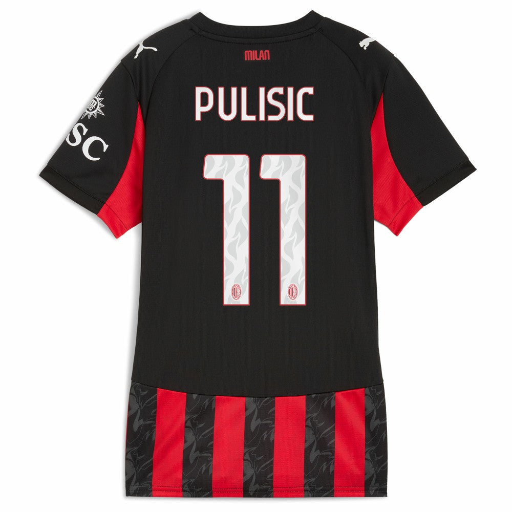 Christian Pulisic AC Milan Women's 2025/26 Home Replica Player Jersey