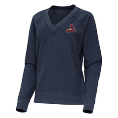 St. Louis Cardinals Antigua Women's Varsity Tri-Blend V-Neck Long Sleeve T-Shirt - MLB T-shirts