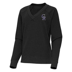 Colorado Rockies Antigua Women's Varsity Tri-Blend V-Neck Long Sleeve T-Shirt - MLB T-shirts