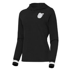 Baltimore Orioles Antigua Women's Trek Pullover Hoodie - MLB Hoodies