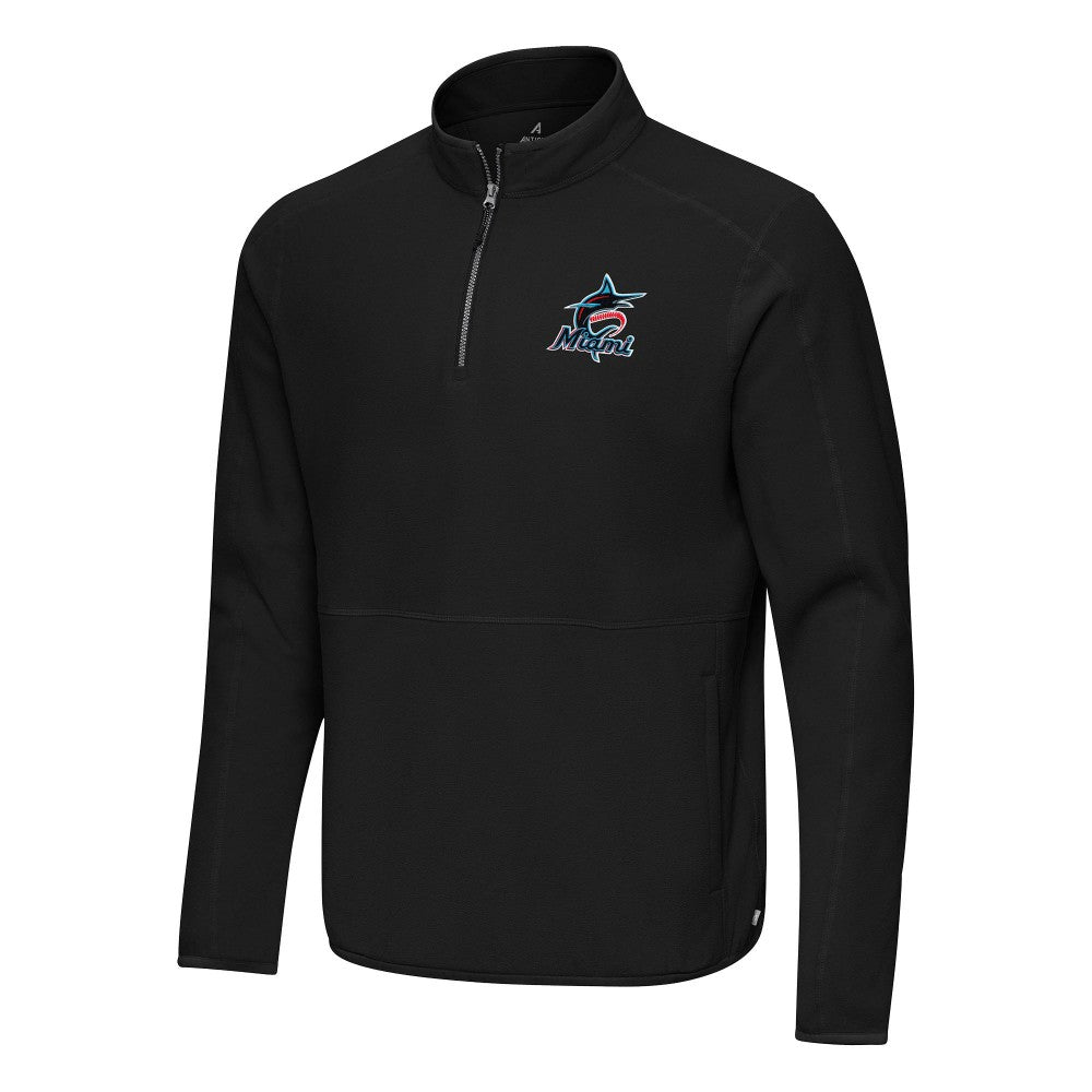 Miami Marlins Antigua Step Up Quarter-Zip Pullover - MLB Pullover