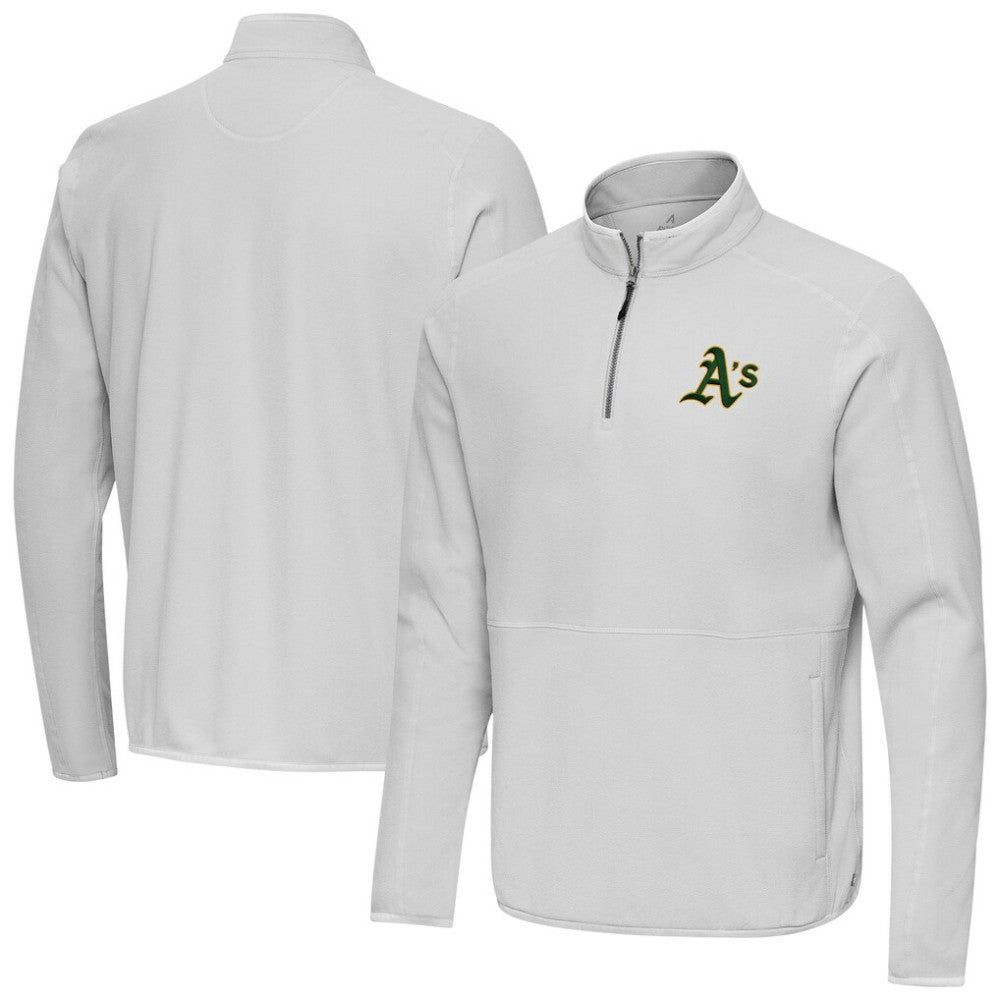 Athletics Antigua Step Up Quarter-Zip Pullover - MLB Pullover