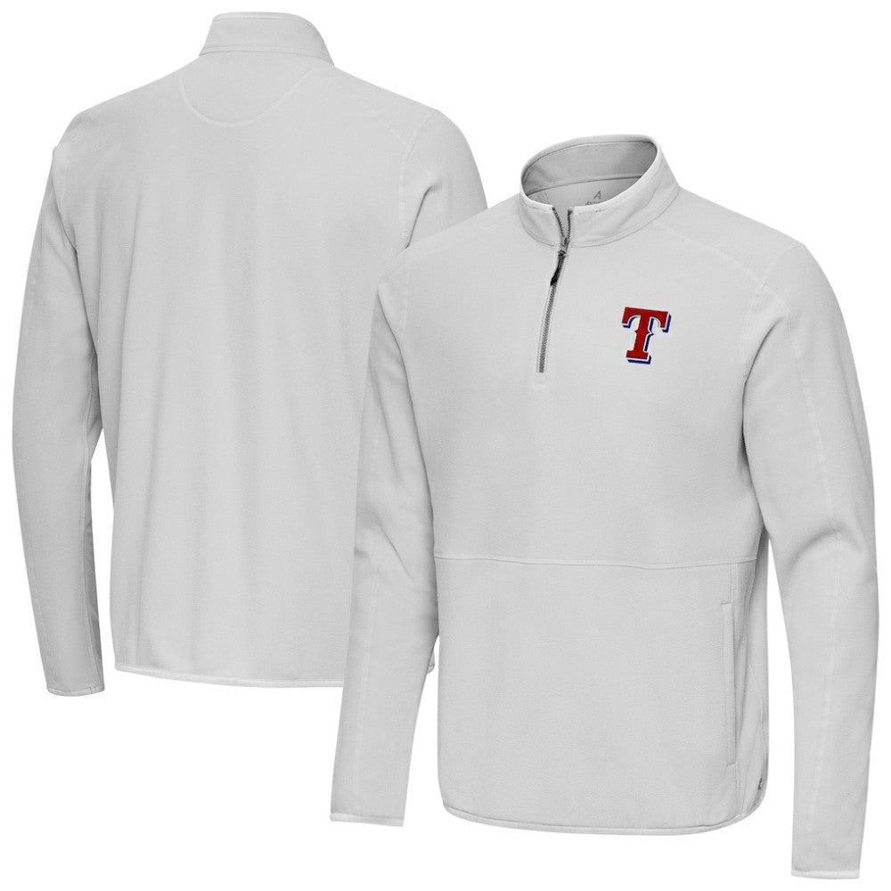 Texas Rangers Antigua Step Up Quarter-Zip Pullover - MLB Pullover
