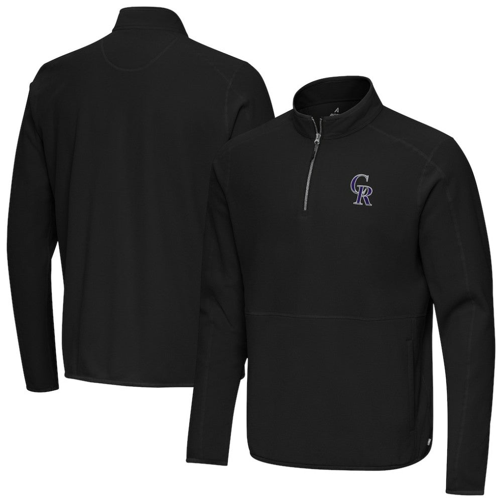 Colorado Rockies Antigua Step Up Quarter-Zip Pullover - MLB Pullover