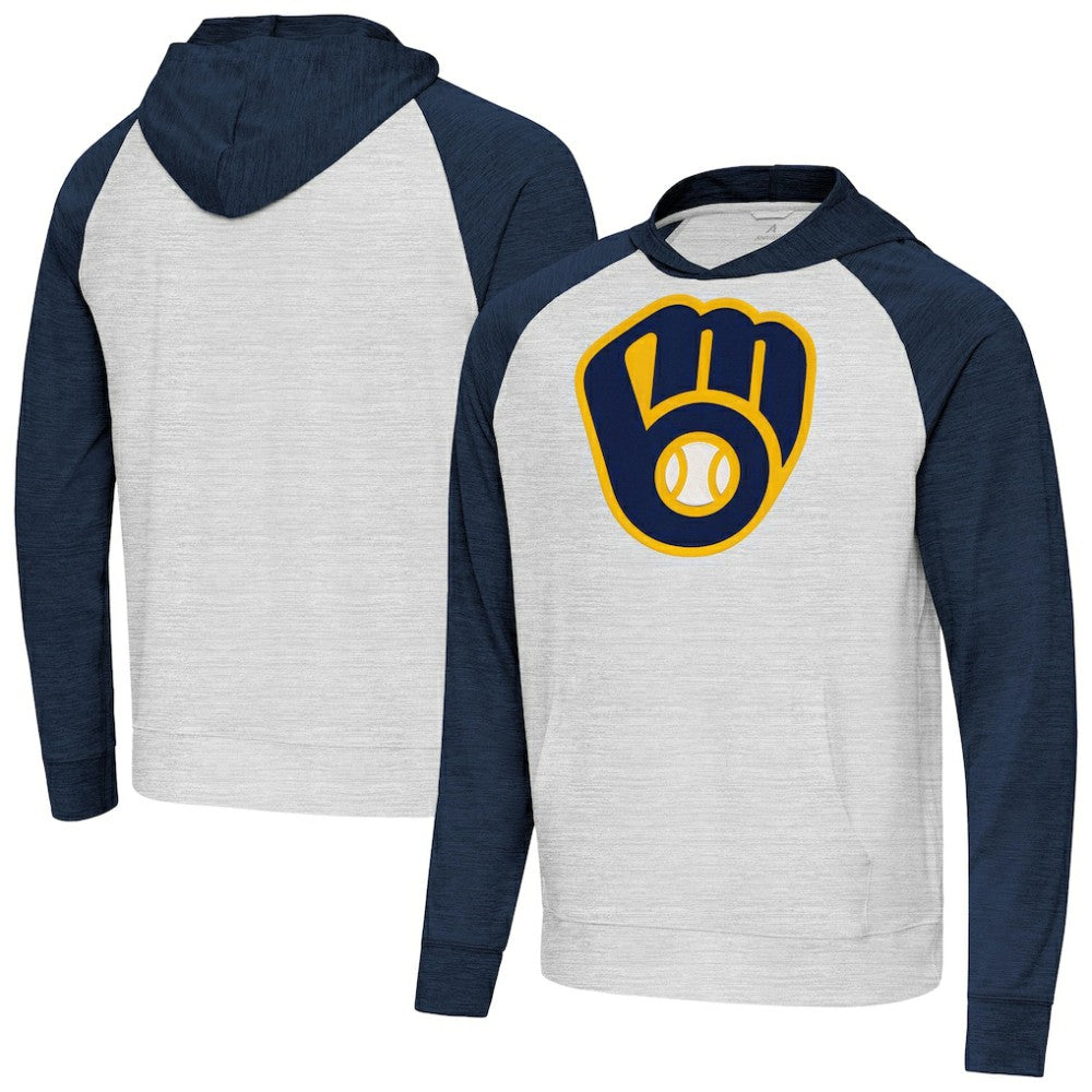 Milwaukee Brewers Antigua Urgent Pullover Hoodie - MLB Hoodies