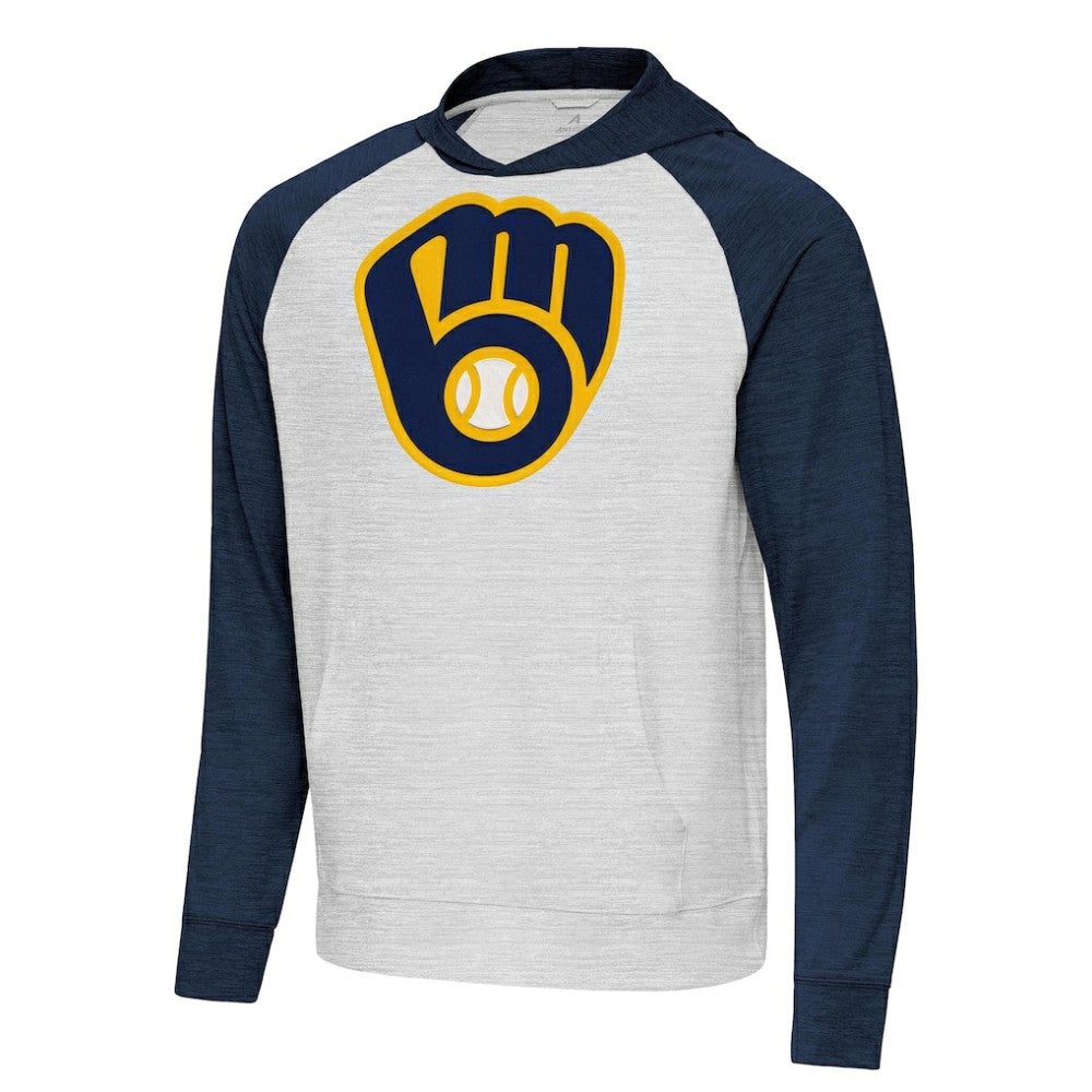 Milwaukee Brewers Antigua Urgent Pullover Hoodie - MLB Hoodies