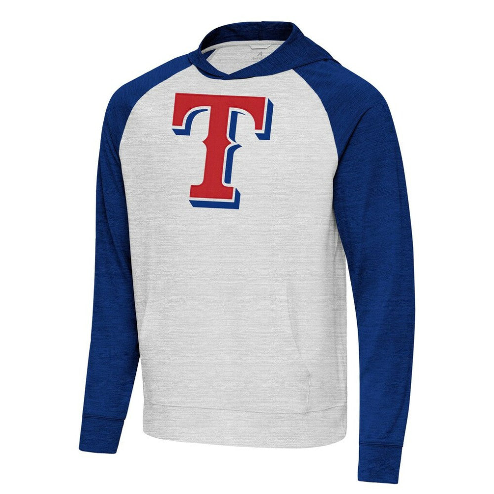 Texas Rangers Antigua Urgent Pullover Hoodie - MLB Hoodies