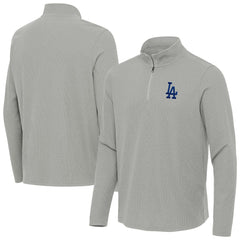 Los Angeles Dodgers Antigua Sync Tri-Blend Quarter-Zip Pullover - MLB Pullover