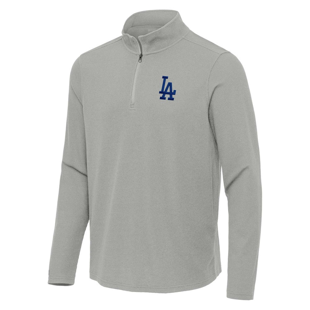 Los Angeles Dodgers Antigua Sync Tri-Blend Quarter-Zip Pullover - MLB Pullover