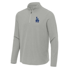 Los Angeles Dodgers Antigua Sync Tri-Blend Quarter-Zip Pullover - MLB Pullover