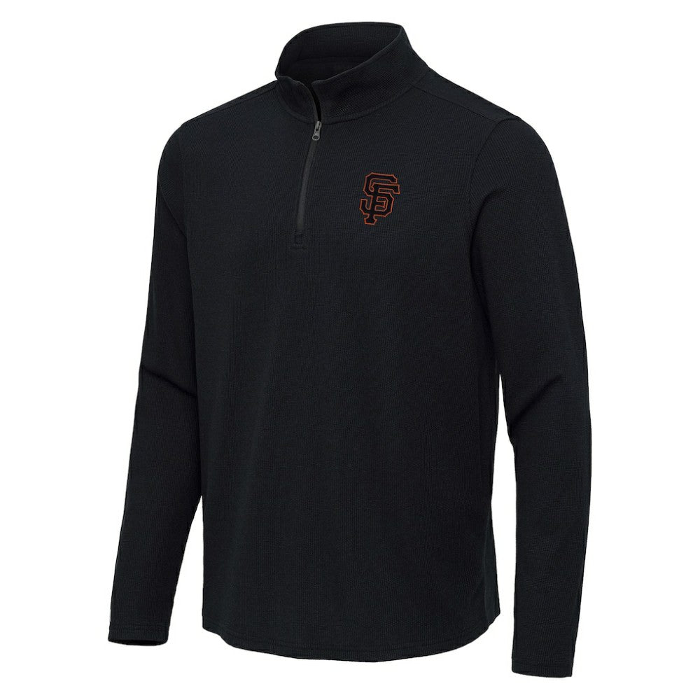 San Francisco Giants Antigua Sync Tri-Blend Quarter-Zip Pullover - MLB Pullover