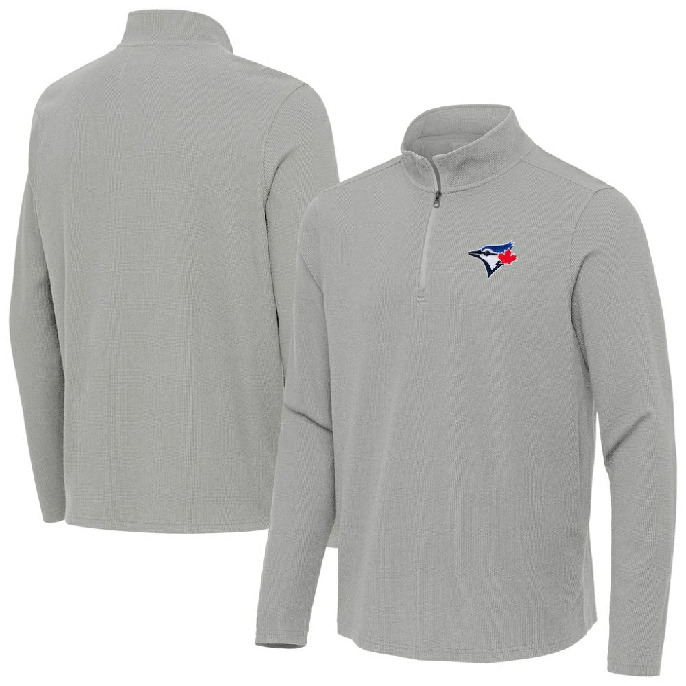 Toronto Blue Jays Antigua Sync Tri-Blend Quarter-Zip Pullover - MLB Pullover