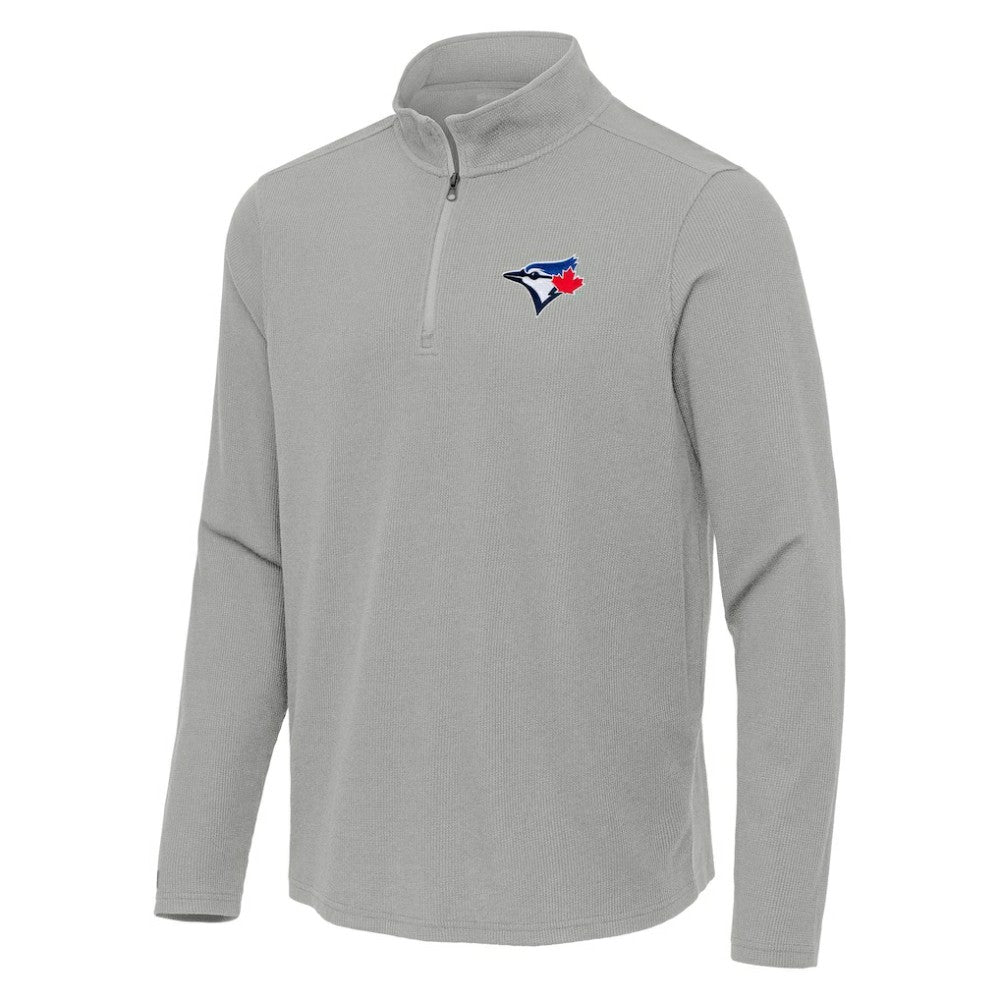 Toronto Blue Jays Antigua Sync Tri-Blend Quarter-Zip Pullover - MLB Pullover