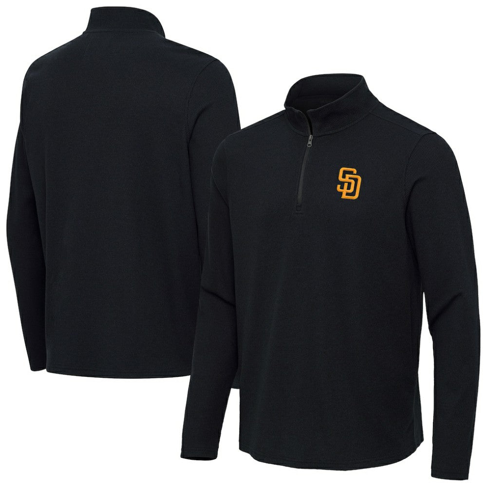 San Diego Padres Antigua Sync Tri-Blend Quarter-Zip Pullover - MLB Pullover