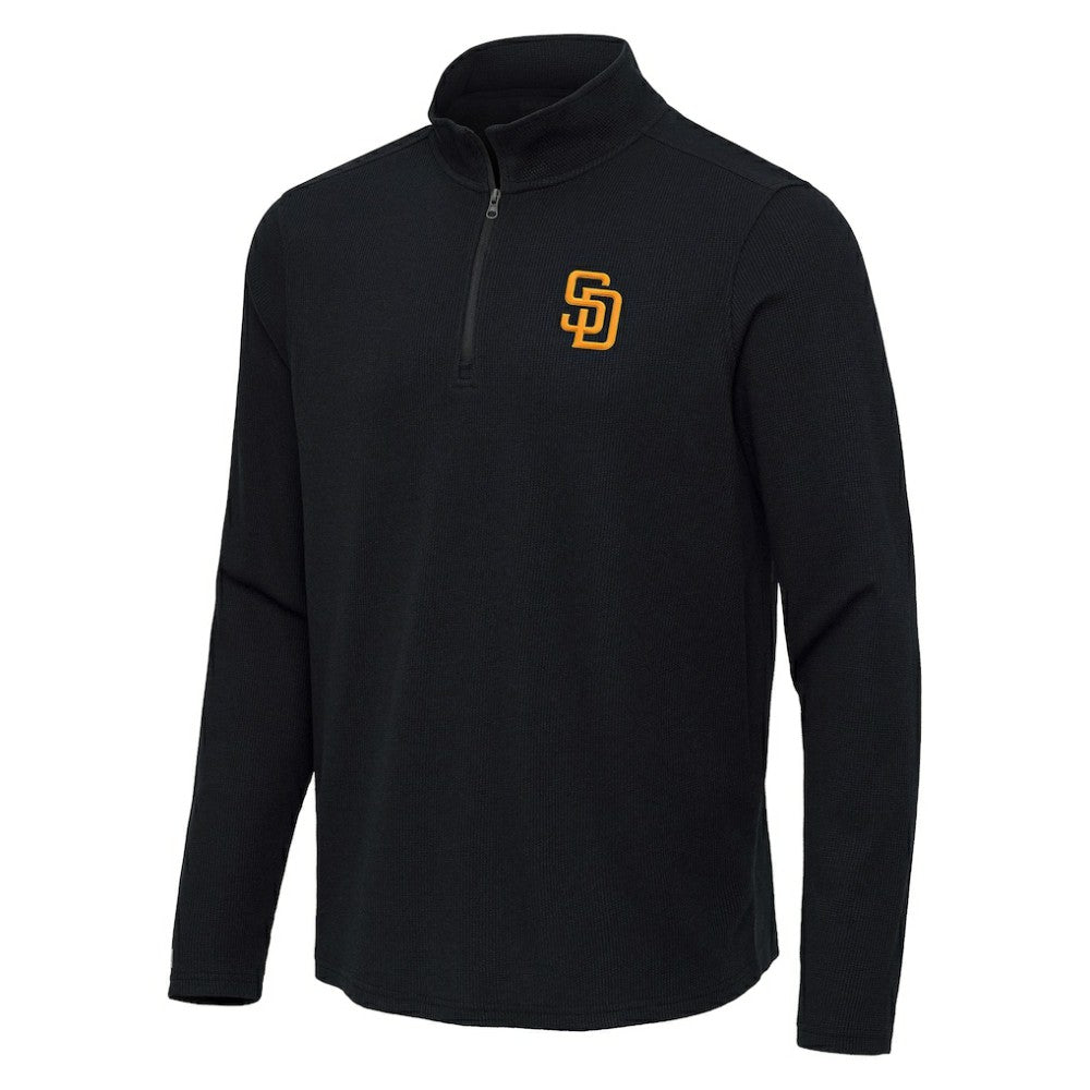 San Diego Padres Antigua Sync Tri-Blend Quarter-Zip Pullover - MLB Pullover