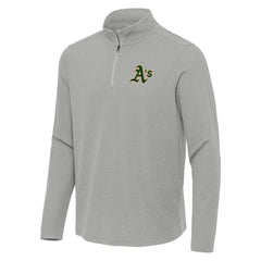 Athletics Antigua Sync Tri-Blend Quarter-Zip Pullover - MLB Pullover