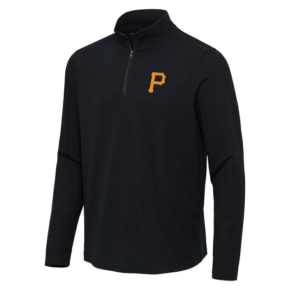 Pittsburgh Pirates Antigua Sync Tri-Blend Quarter-Zip Pullover - MLB Pullover