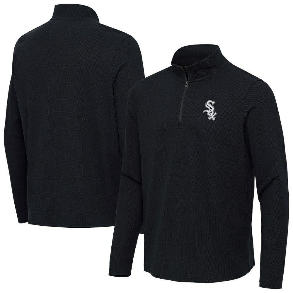 Chicago White Sox Antigua Sync Tri-Blend Quarter-Zip Pullover - MLB Pullover