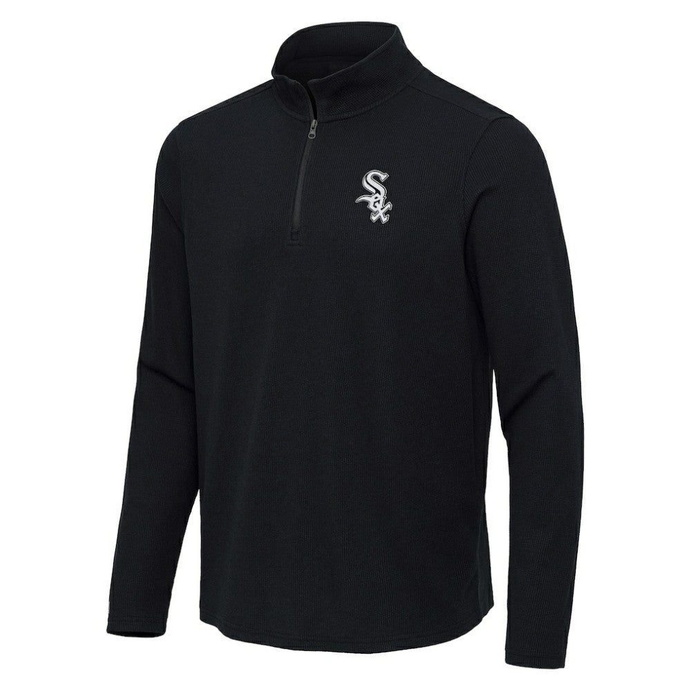Chicago White Sox Antigua Sync Tri-Blend Quarter-Zip Pullover - MLB Pullover