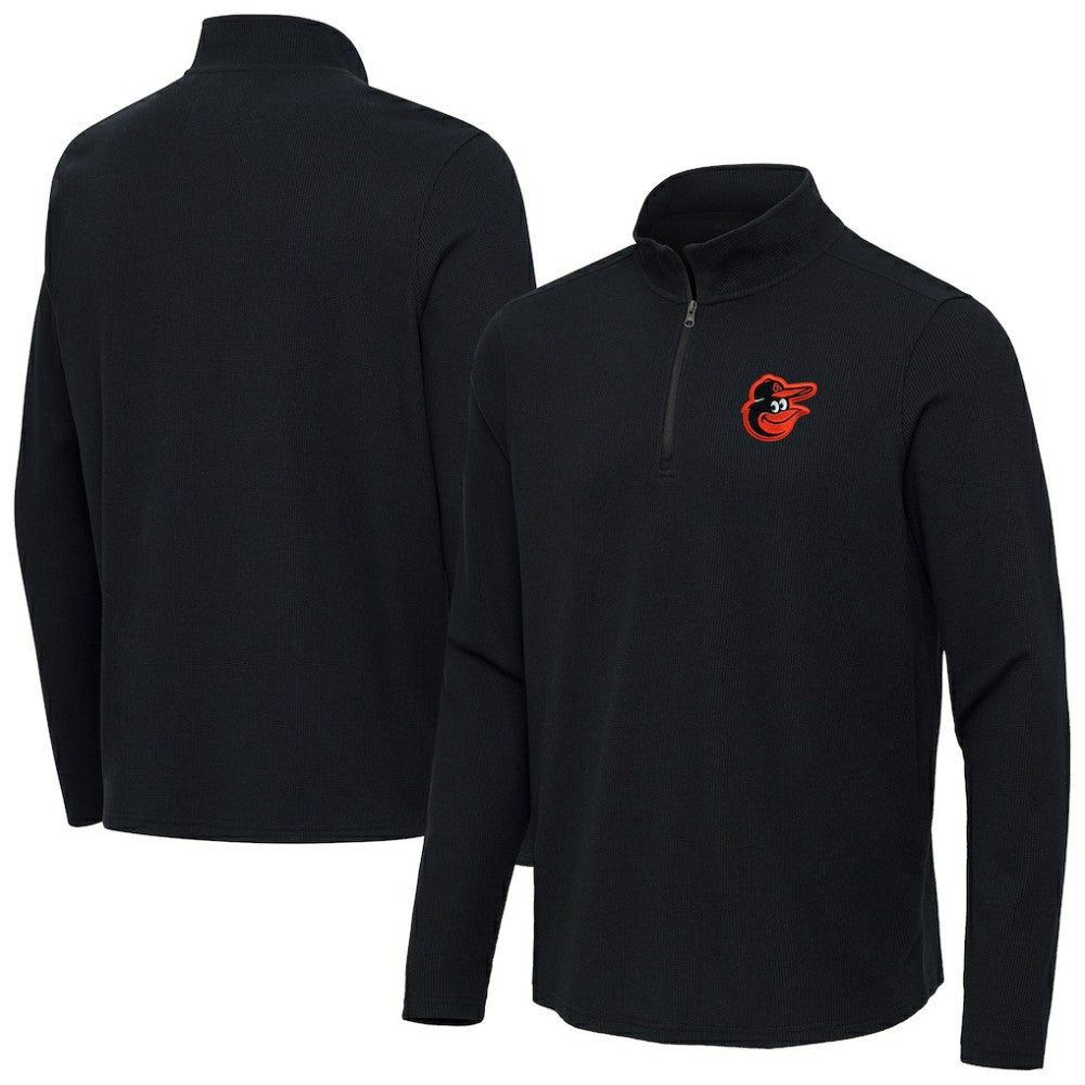 Baltimore Orioles Antigua Sync Tri-Blend Quarter-Zip Pullover - MLB Pullover