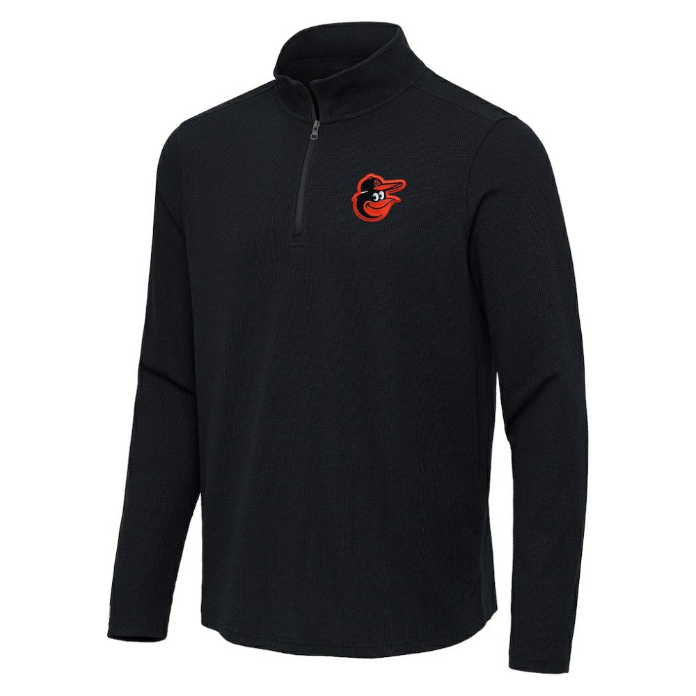 Baltimore Orioles Antigua Sync Tri-Blend Quarter-Zip Pullover - MLB Pullover