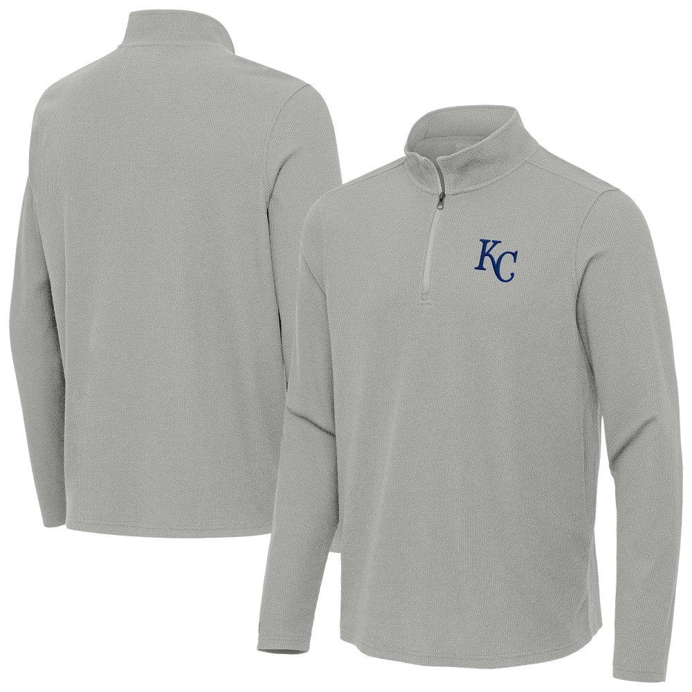 Kansas City Royals Antigua Sync Tri-Blend Quarter-Zip Pullover - MLB Pullover