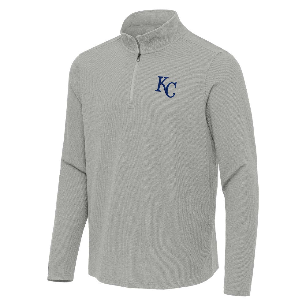 Kansas City Royals Antigua Sync Tri-Blend Quarter-Zip Pullover - MLB Pullover