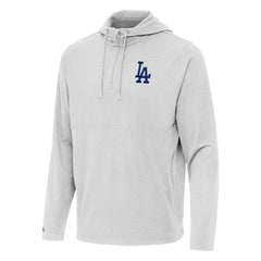 Los Angeles Dodgers Antigua Connected Quarter-Zip Pullover Hoodie - MLB Hoodies