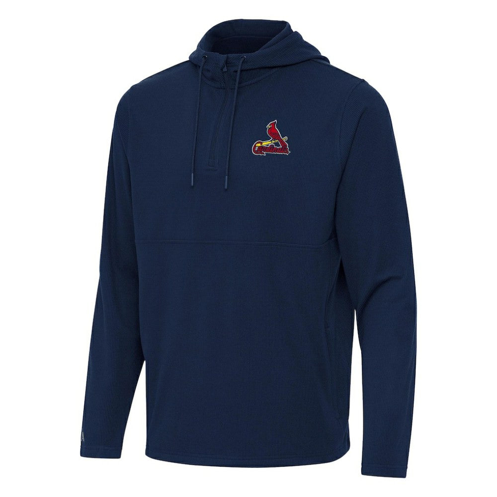 St. Louis Cardinals Antigua Connected Quarter-Zip Pullover Hoodie - MLB Hoodies