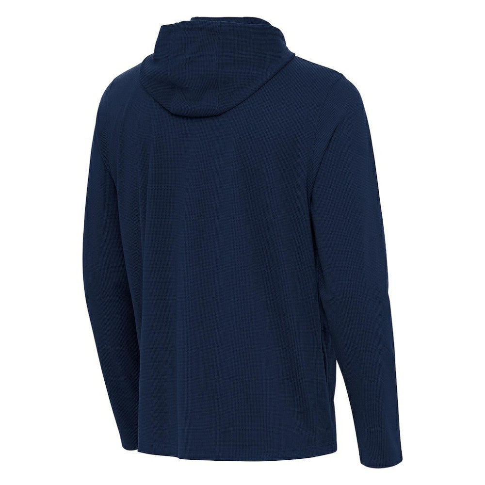 Tampa Bay Rays Antigua Connected Quarter-Zip Pullover Hoodie - MLB Hoodies