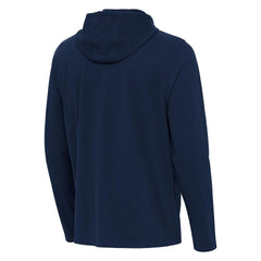 Tampa Bay Rays Antigua Connected Quarter-Zip Pullover Hoodie - MLB Hoodies