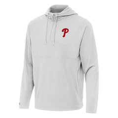 Philadelphia Phillies Antigua Connected Quarter-Zip Pullover Hoodie - MLB Hoodies