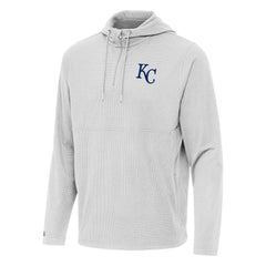 Kansas City Royals Antigua Connected Quarter-Zip Pullover Hoodie - MLB Hoodies