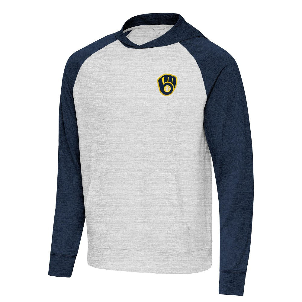 Milwaukee Brewers Antigua Urgent Pullover Hoodie - MLB Hoodies