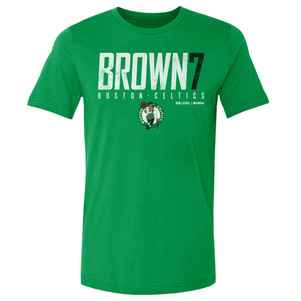 Kelly Green Jaylen Brown Boston Celtics 500 Level Elite Player T-Shirt | NBA