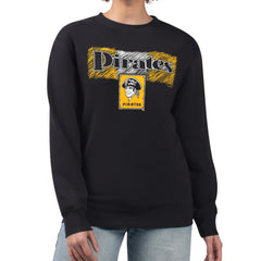 Pittsburgh Pirates Starter Women's Team Color Shading Fleece Pullover Sweatshirt - MLB Pullover