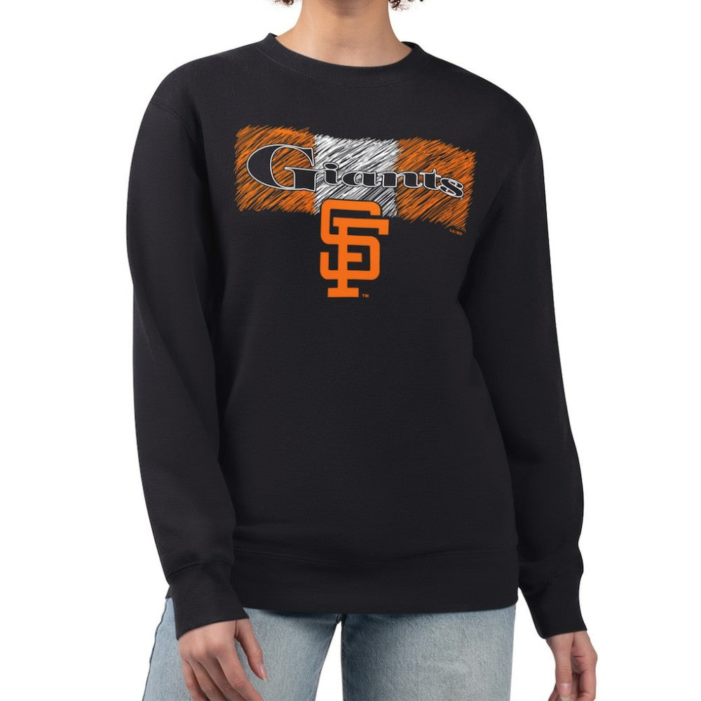 San Francisco Giants Starter Women's Team Color Shading Fleece Pullover Sweatshirt - MLB Pullover