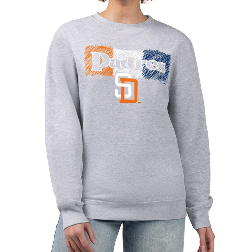 San Diego Padres Starter Women's Team Color Shading Fleece Pullover Sweatshirt - MLB Pullover