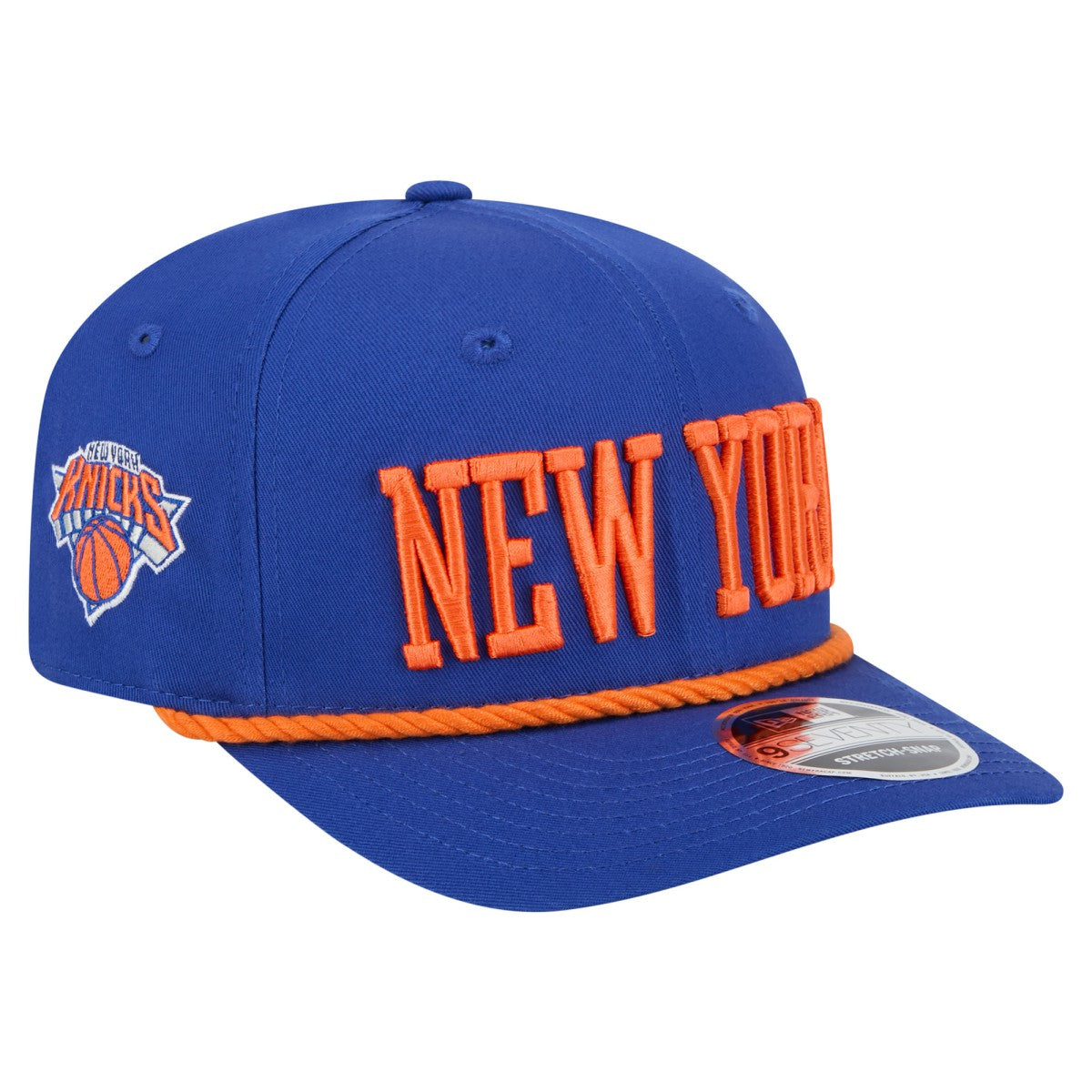 Blue New York Knicks Wordmark Rope 9SEVENTY Adjustable Hat | NBA