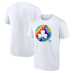 White Boston Celtics Team Logo Pride T-Shirt | NBA