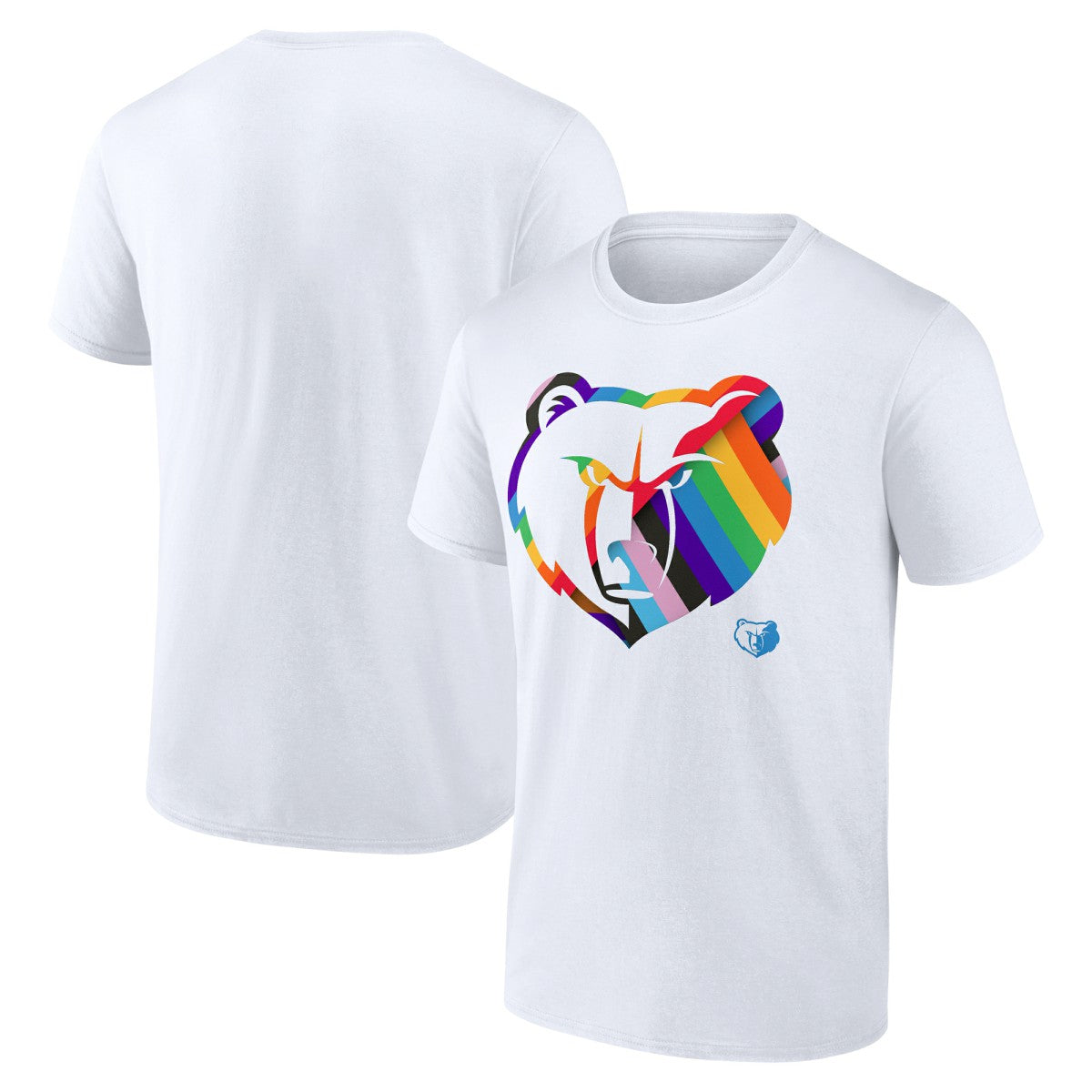 White Memphis Grizzlies Team Logo Pride T-Shirt | NBA