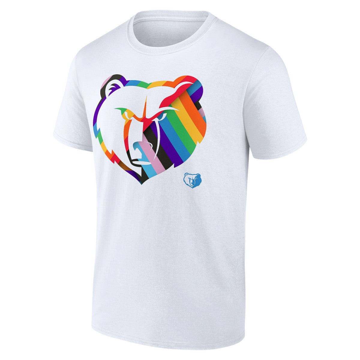 White Memphis Grizzlies Team Logo Pride T-Shirt | NBA