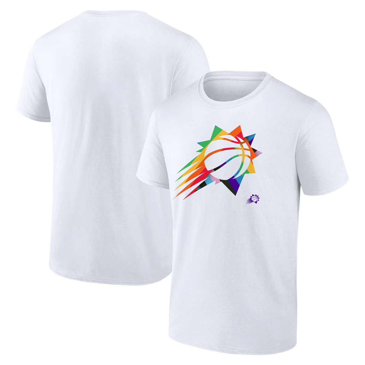 White Phoenix Suns Team Logo Pride T-Shirt | NBA
