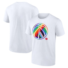 White Washington Wizards Team Logo Pride T-Shirt | NBA