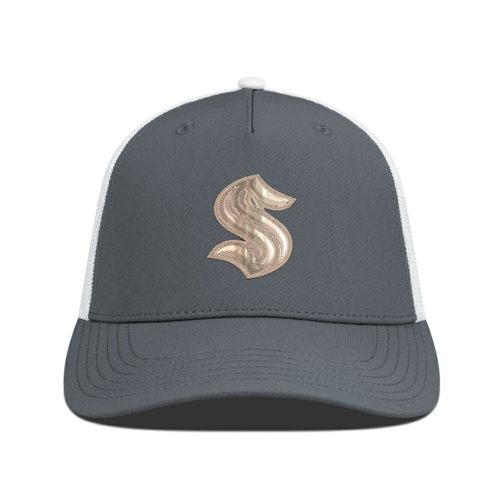 Seattle Kraken Levelwear Signal Copper Insignia Trucker Adjustable Hat -  NHL Hats