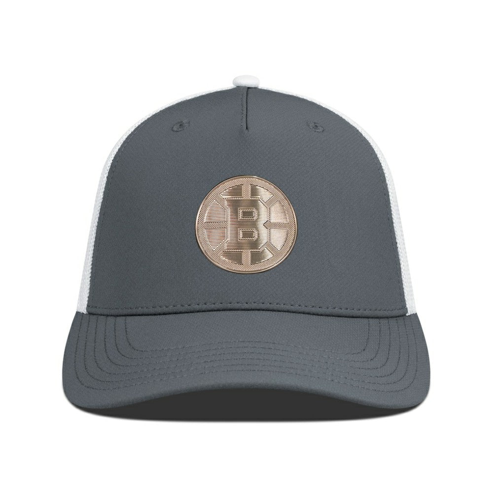 Boston Bruins Levelwear Signal Copper Insignia Trucker Adjustable Hat -  NHL Hats