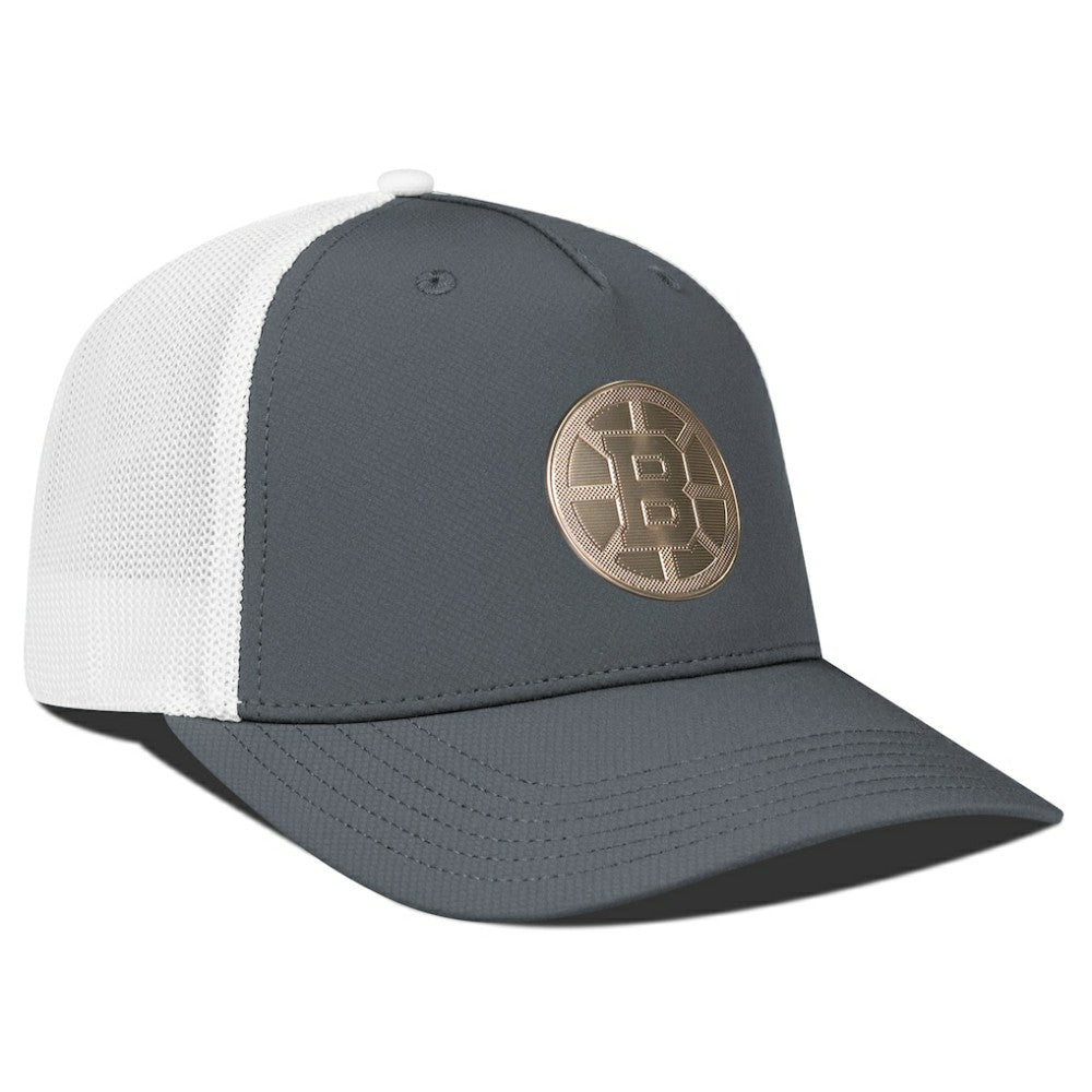 Boston Bruins Levelwear Signal Copper Insignia Trucker Adjustable Hat -  NHL Hats