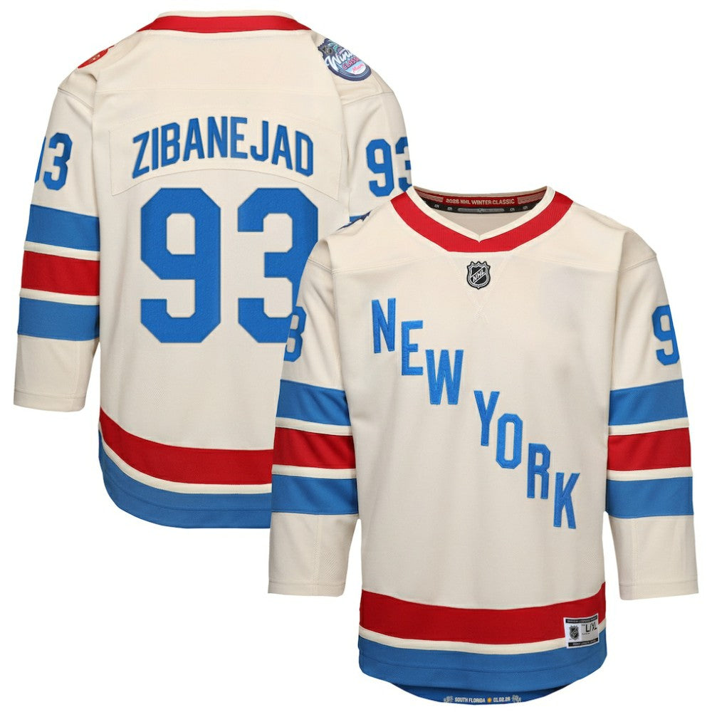 Mika Zibanejad New York Rangers Outerstuff Youth 2026 NHL Winter Classic Premier Jersey -  NHL Jerseys