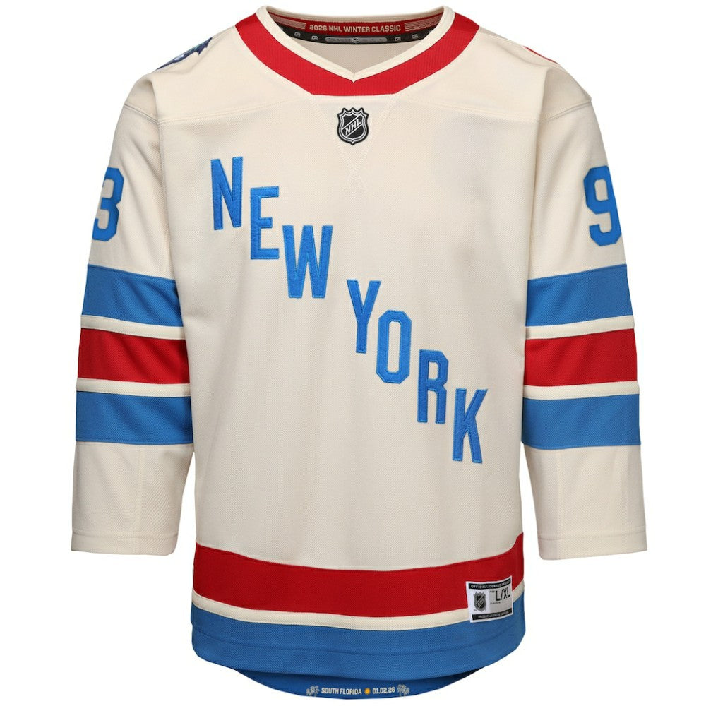 Mika Zibanejad New York Rangers Outerstuff Youth 2026 NHL Winter Classic Premier Jersey -  NHL Jerseys