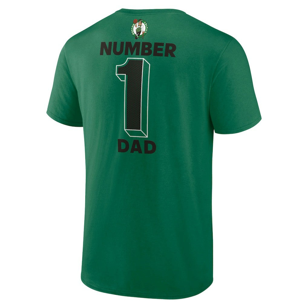 Kelly Green Boston Celtics #1 Dad Jersey T-Shirt | NBA